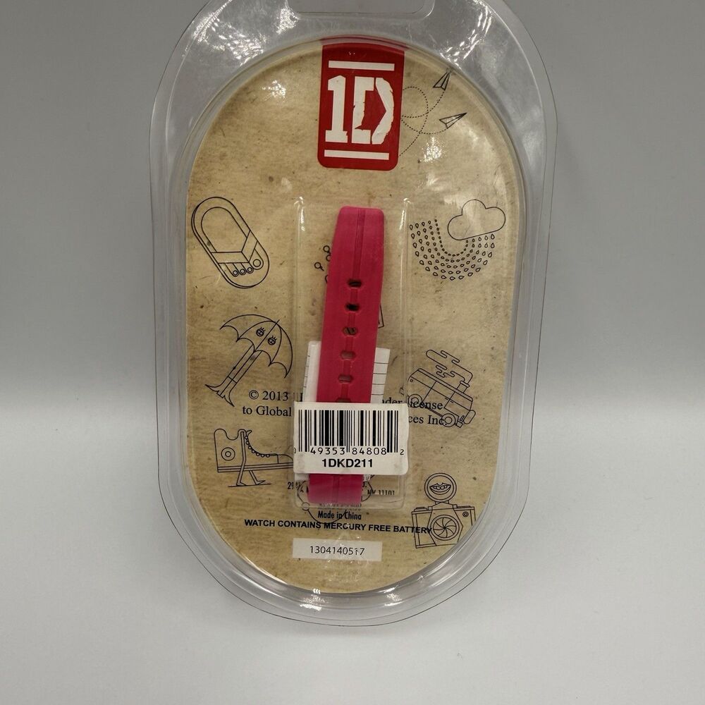 One Direction 2013 LCD Watch Pink Sealed New 1D Harry Liam Zayn Louis Niall - Picture 6 of 10